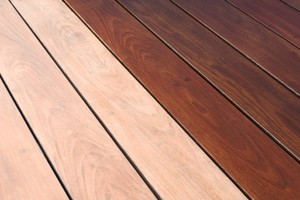 Deck staining